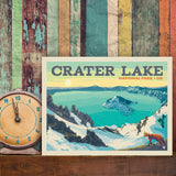 Crater Lake National Park: Winter Fox (Horizontal) - Canvas, Canvas / 9x12