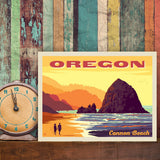 Oregon Coast: Cannon Beach - Canvas, Canvas / 9x12