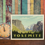 Yosemite National Park: Yosemite Valley (Horizontal) - Canvas, Canvas / 9x12