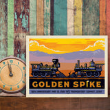 Golden Spike - Canvas, Canvas / 9x12