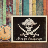 Pirate Flag - Canvas, Canvas / 9x12