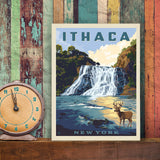 Ithaca, New York - Canvas, Canvas / 9x12