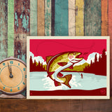 Cutthroat Trout - Canvas, Canvas / 9x12