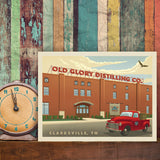 Old Glory: Distillery Building - Canvas, Canvas / 9x12