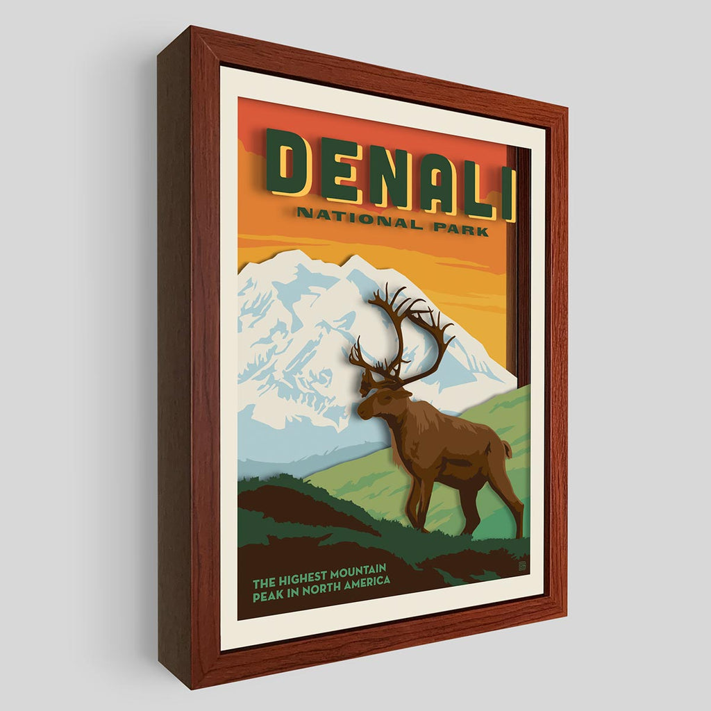 Denali National Park Shadowbox Art