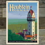 Heublein Tower - Metal Sign, Metal Sign