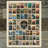 63 Image National Park Print: by Kenneth Crane - Metal Sign, Metal Sign