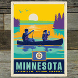 Minnesota State Pride (Old Flag) - Metal Sign, Metal Sign
