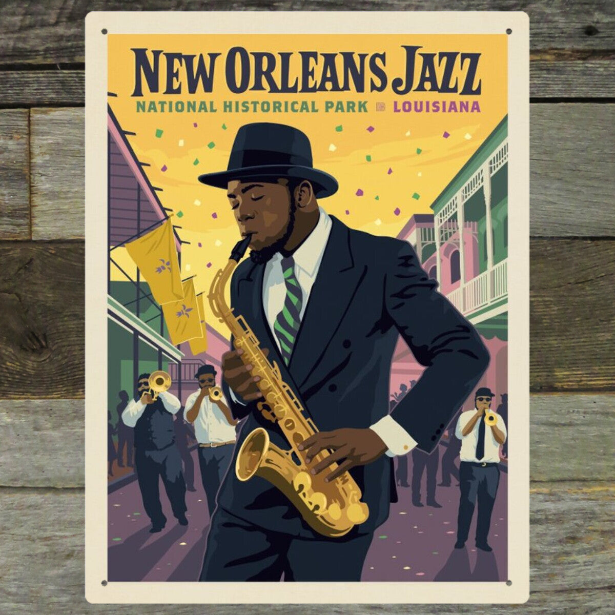 New Orleans Jazz National Historical Park, Louisiana | Metal Wall