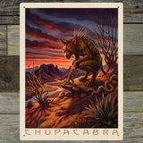 Mythical Creatures: Chupacabra - Metal Sign, Metal Sign