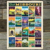 movisitmissourimulti-imageprint - Metal Sign