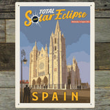 ...2026 Total Solar Eclipse: León, Spain - Metal Sign, Metal Sign