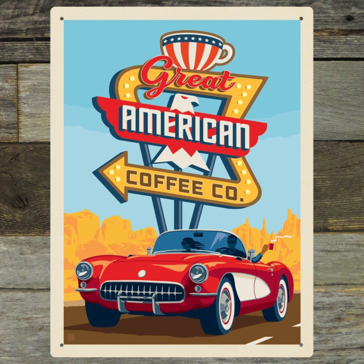 Great American Coffee Co. | Metal Wall Art – Anderson Design Group