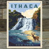 Ithaca, New York - Metal Sign, Metal Sign