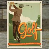 id-rather-be-playing-golf - Metal Sign