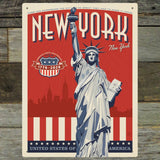 250th Anniversary USA: Lady Liberty - Metal Sign, Metal Sign