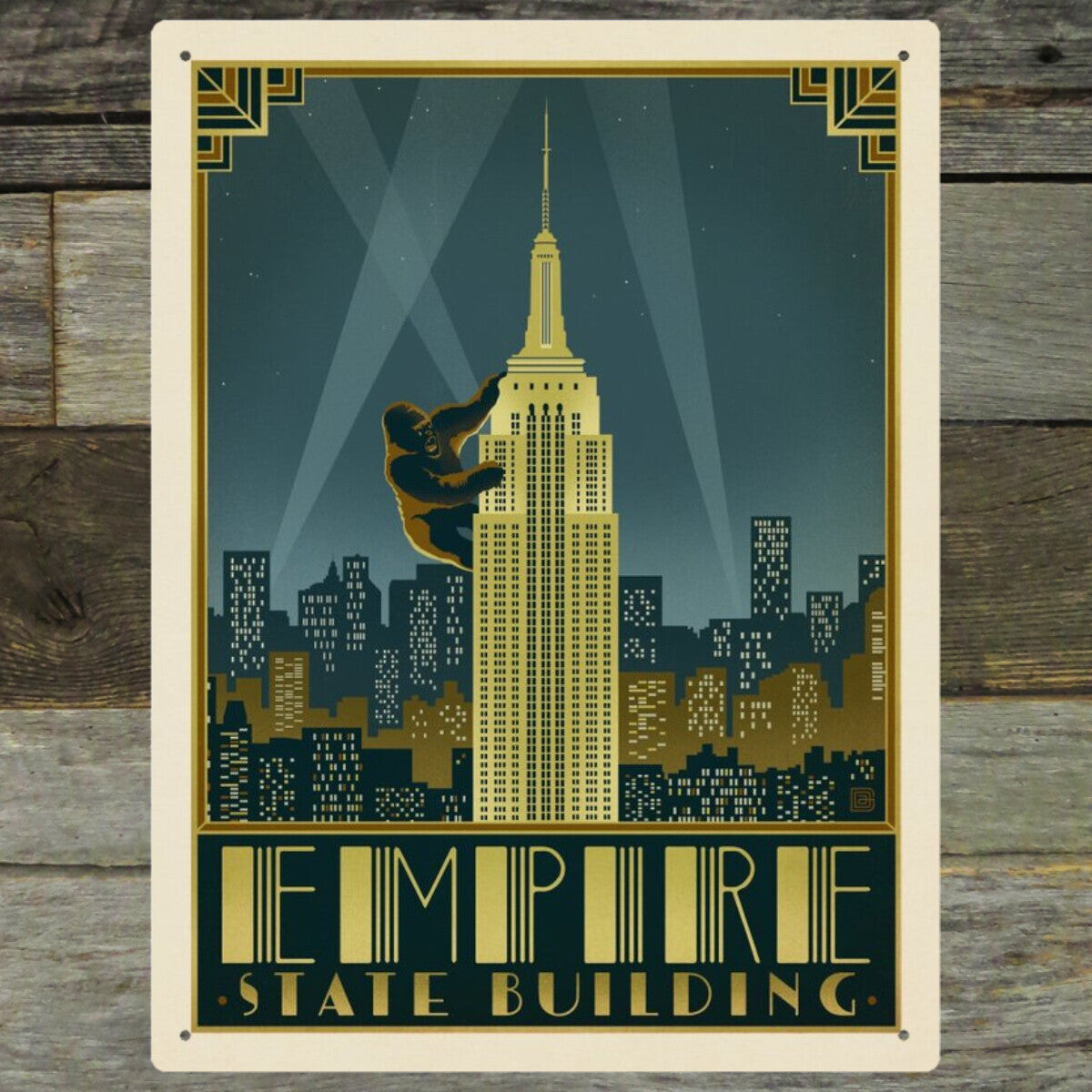 New York City: Empire State Building — Vintage Travel Poster
