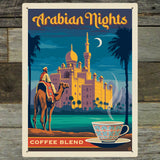 Arabian Nights Coffee Blend - Metal Sign, Metal Sign