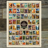 63 Image National Park Print: by Arden von Haeger - Metal Sign, Metal Sign