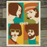 1969: Go with the Flo/Fro - Metal Sign, Metal Sign