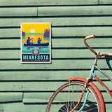 Minnesota State Pride (Old Flag) - Metal Sign, Metal Sign / 9x12