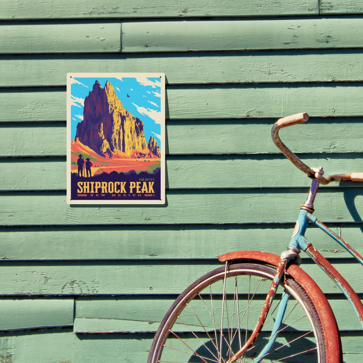 shiprock-peak-new-mexico - Metal Sign / 9x12 / Env