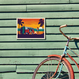 West Coast Surf Van - Metal Sign, Metal Sign / 9x12