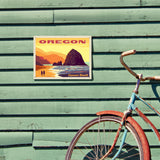 Oregon Coast: Cannon Beach - Metal Sign, Metal Sign / 9x12