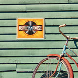 Music City: Vinyl Record (Horizontal) - Metal Sign, Metal Sign / 9x12
