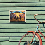 Memphis, TN: Beale Street Sunset - Metal Sign, Metal Sign / 9x12