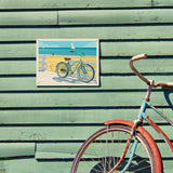 Beach Cruiser Bike - Metal Sign, Metal Sign / 9x12