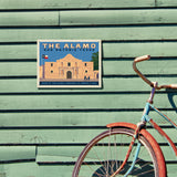 San Antonio, TX: The Alamo (Horizontal) - Metal Sign, Metal Sign / 9x12