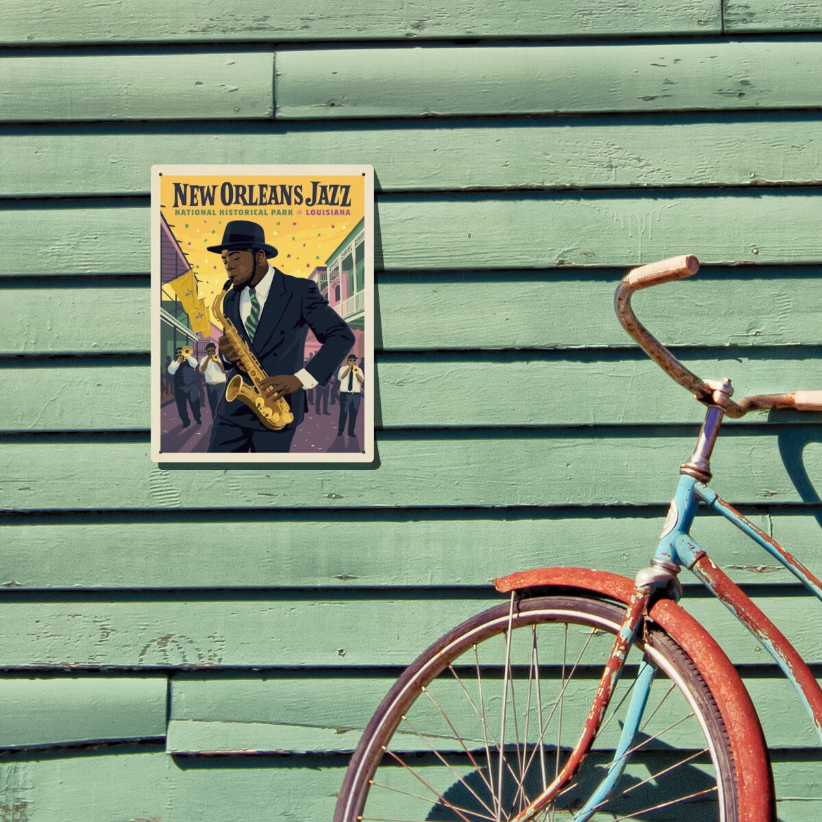 New Orleans Jazz National Historical Park, Louisiana | Metal Wall