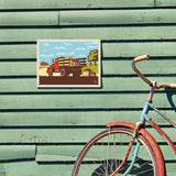 Vintage Apple Truck - Metal Sign, Metal Sign / 9x12