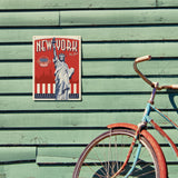 250th Anniversary USA: Lady Liberty - Metal Sign, Metal Sign / 9x12