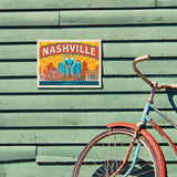 Nashville Landmarks (Horizontal) - Metal Sign, Metal Sign / 9x12