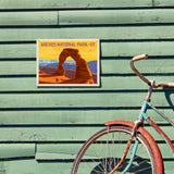 Arches National Park: Delicate Arch Sunset (Horizontal) - Metal Sign, Metal Sign / 9x12