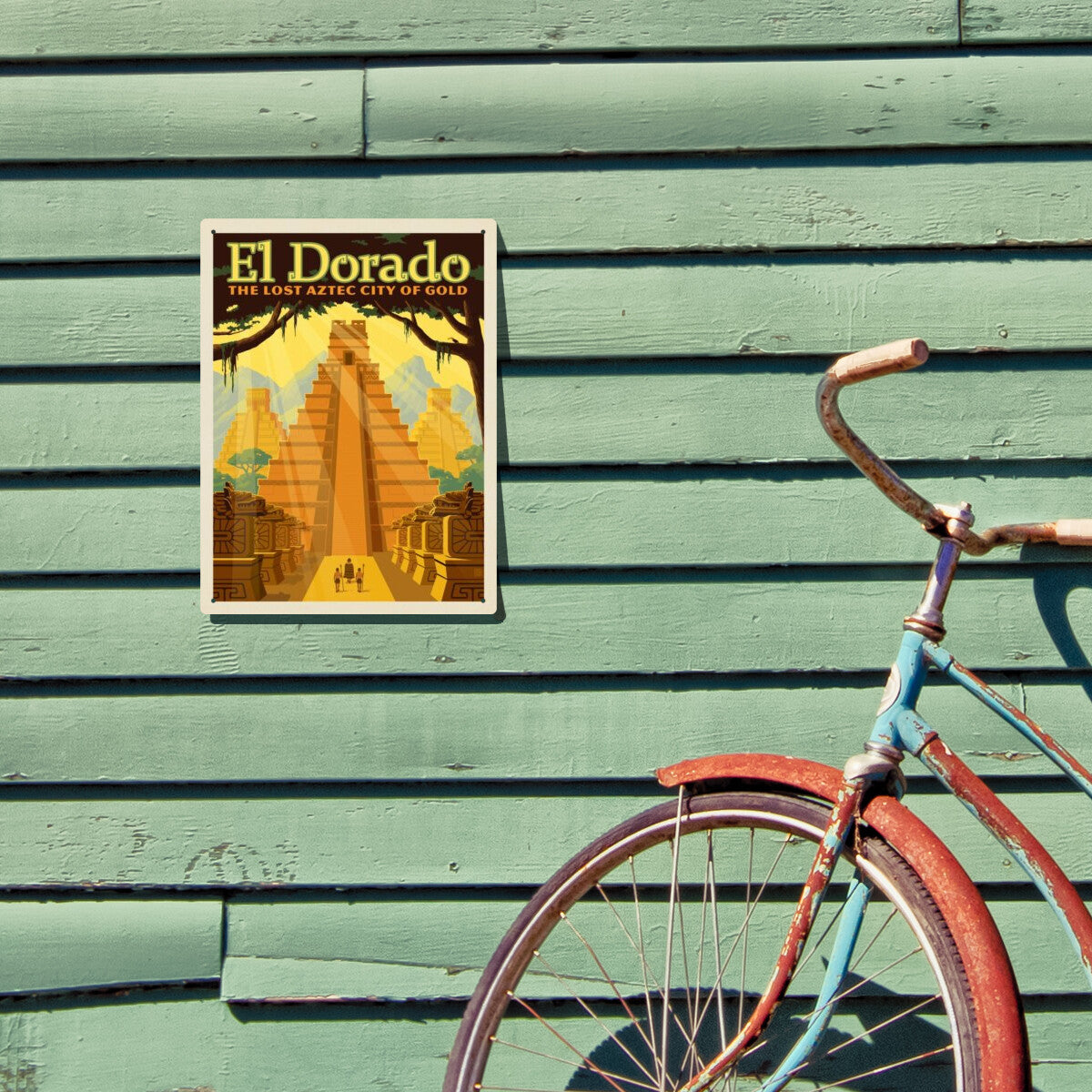 El Dorado: The Lost Aztec City Of Gold — Vintage Travel Poster