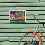Memphis, TN: Picture Letters - Metal Sign, Metal Sign / 9x12
