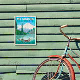 Mount Shasta, California - Metal Sign, Metal Sign / 9x12