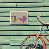 Mod Rainbow Dogs - Metal Sign, Metal Sign / 9x12