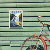 Ithaca, New York - Metal Sign, Metal Sign / 9x12