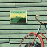 Nashville Skyline: Horizontal - Metal Sign, Metal Sign / 9x12