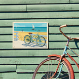 Beach Cruiser Bike - Metal Sign, Metal Sign / 12x16