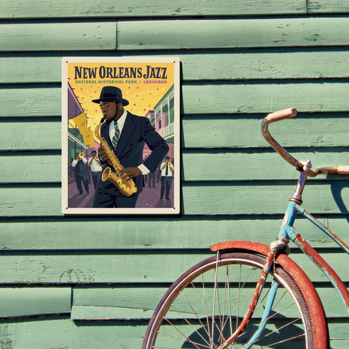 New Orleans Jazz National Historical Park, Louisiana | Metal Wall