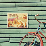 Grand Canyon National Park: Illustrated Map - Metal Sign, Metal Sign / 12x16