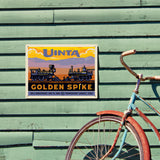 Golden Spike (Pub Poster) - Metal Sign, Metal Sign / 12x16