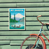 Mount Shasta, California - Metal Sign, Metal Sign / 12x16