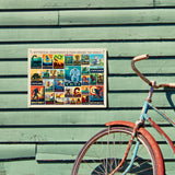 Mythical Creatures From Around The World Collage - Metal Sign, Metal Sign / 12x16