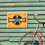 Music City: Vinyl Record (Horizontal) - Metal Sign, Metal Sign / 12x16